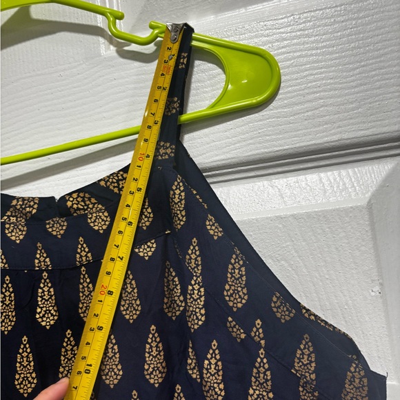 Chic Black and Gold Mini Dress - Picture 7 of 7